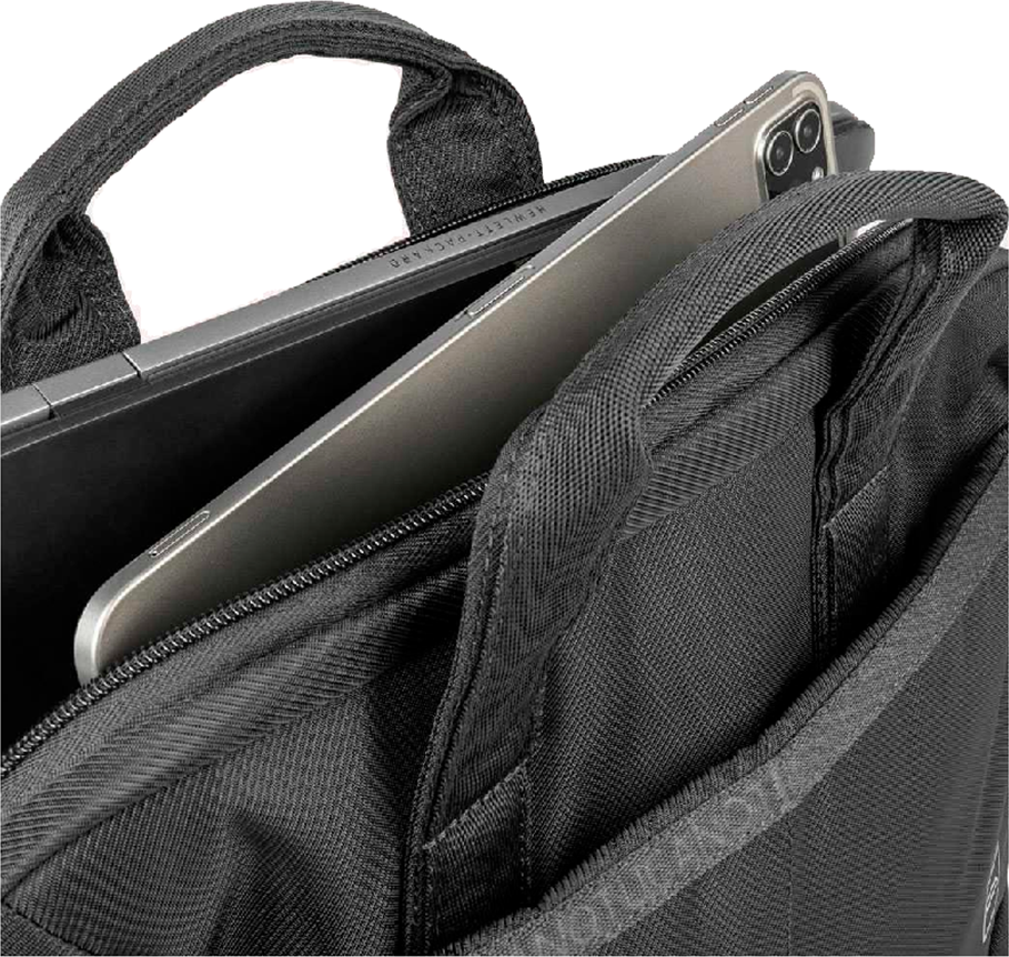 Geanta Laptop Tucano Astra Slim BAST13S-BK pentru Laptopuri 13 inch si MacBook Pro 14, Material Twill Reciclat Rezistent la Apa, Compartiment Dublu, Negru