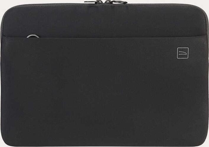 Tucano Sleeve Top 13" Laptop Sleeve, Neoprene Shock-Absorbing Case with Soft Microfiber Lining and Accessory Pocket, Black, 32 x 27 x 2 cm