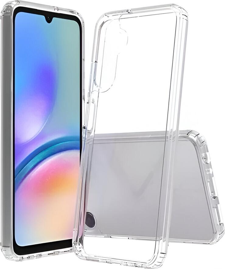 Helmet Clear TPU Case for Samsung Galaxy A05s, Shock-Absorbent Flexible Transparent Cover, Anti-Slip Protective Shell with Raised Edges
