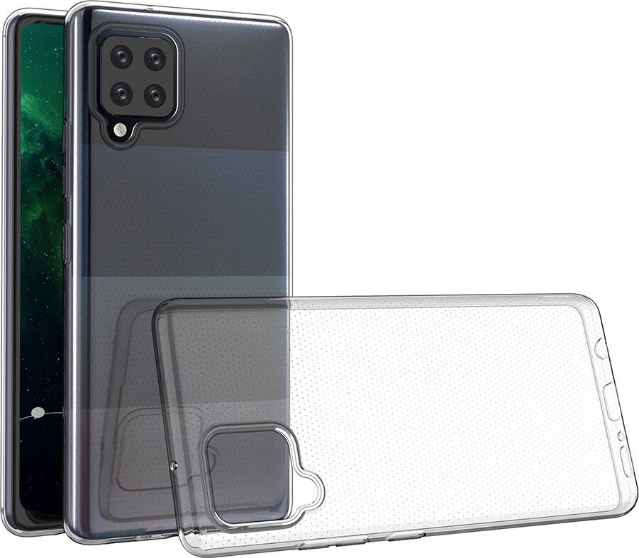 Husa Helmet Case pentru Samsung Galaxy M12 4G, Transparenta din TPU Flexibil, Protectie Shockproof si Anti-Zgarituri, Design Minimalist cu Margini Ridicate