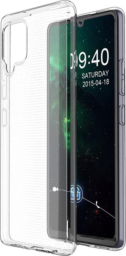 Husa Helmet Case pentru Samsung Galaxy M12 4G, Transparenta din TPU Flexibil, Protectie Shockproof si Anti-Zgarituri, Design Minimalist cu Margini Ridicate