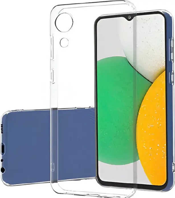 Husa Helmet TPU Transparenta pentru Samsung Galaxy A03 Core, Cover Flexibil Shockproof cu Margini Ridicate si Textura Anti-alunecare