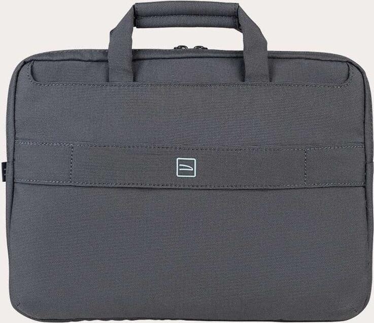Tucano Work Out 4 Laptop Bag for 14.0 inch Ultrabooks, Recycled Water-Resistant Polyester, Soft Microfiber Lining, Trolley Strap, Anthracite