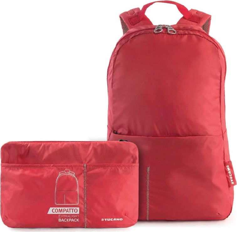 Tucano Travel Backpack Packable Compatto, Red