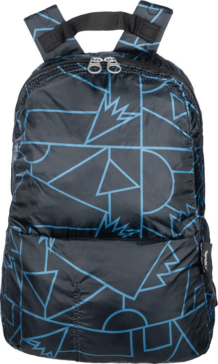 Tucano Compatto Mendini Foldable Backpack BPCOBK-MENDINI-BK, 15L Water-Repellent Nylon, Trolley Strap, 30 x 44 x 20 cm, Black