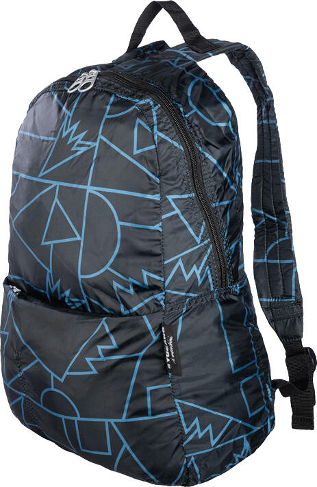 Tucano Compatto Mendini Foldable Backpack BPCOBK-MENDINI-BK, 15L Water-Repellent Nylon, Trolley Strap, 30 x 44 x 20 cm, Black