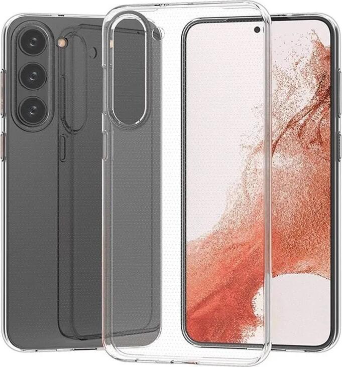 Husa TPU Transparenta pentru Samsung Galaxy S23, Cover Flexibil Rezistent la Socuri, Protectie Slim Anti-Alunecare cu Margini Ridicate