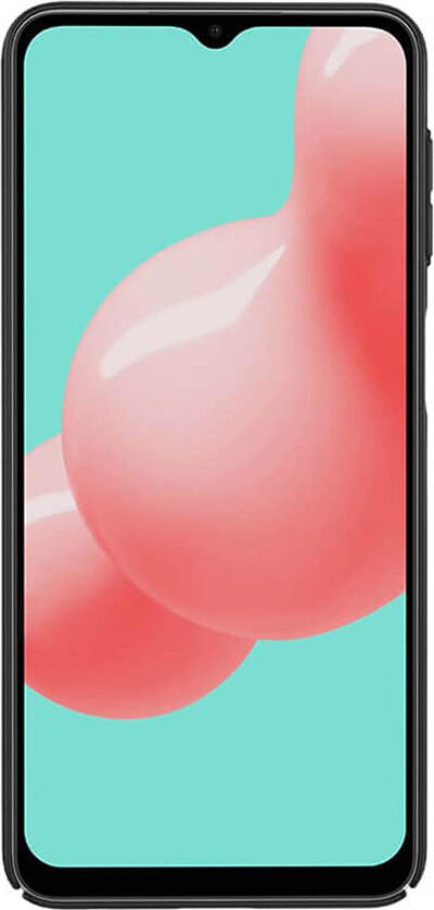 Чехол Nillkin CamShield для Samsung Galaxy A32, ударопрочный из поликарбоната с раздвижной шторкой камеры и текстурой углеволокна, черный