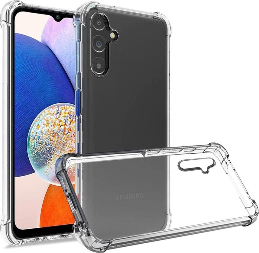 DMLink Clear TPU Case for Samsung Galaxy A14, 6.6 inch Shockproof Flexible Cover, Scratch and Dust Resistant Slim Fit Protective Shell