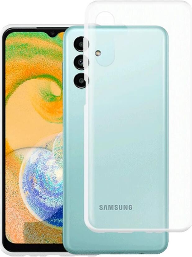 Husa Helmet TPU Transparenta pentru Samsung Galaxy A04s, Cover Soft Shockproof cu Margini Raisate si Textura Anti-alunecare