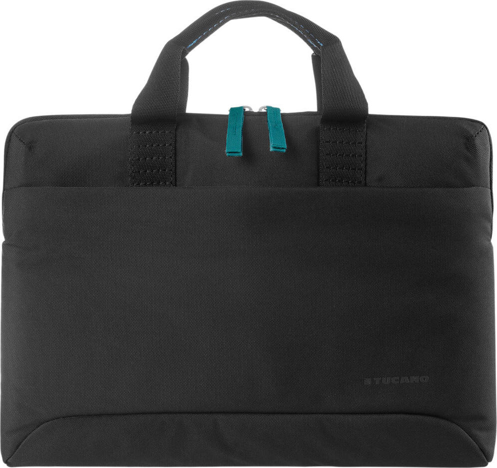 Tucano Smilza BSM15 Super-Slim Laptop Bag for 15.6 inch Laptops and MacBook Pro 16, Recycled rPET Fabric, Anti-Shock Padding, Color: Black