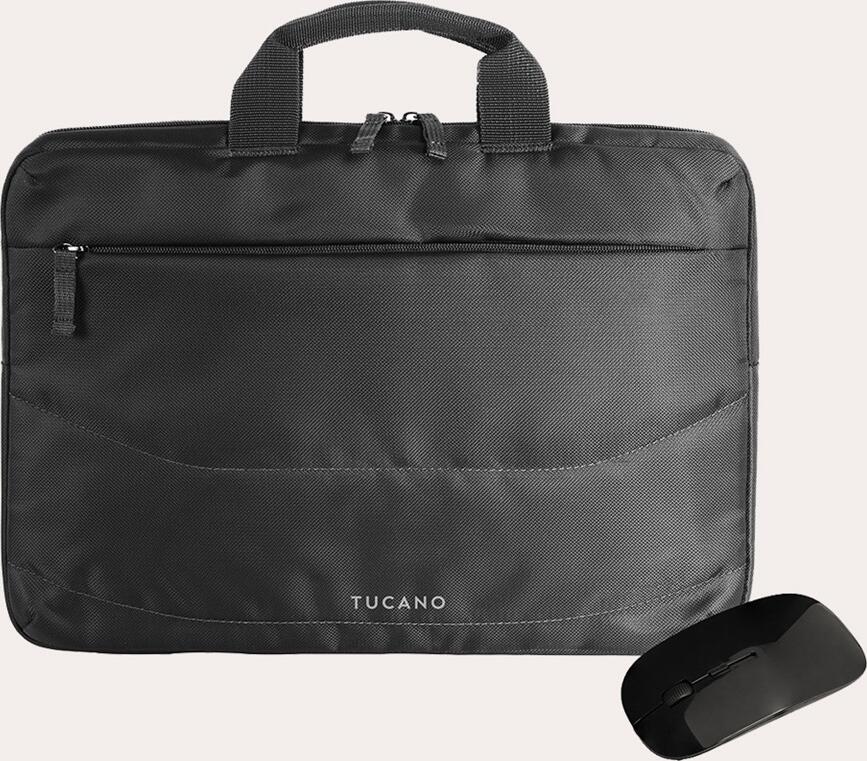Tucano Bag Idea 14.0" + Wireless Mouse, Black