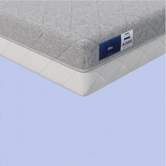 Saltea Ortopedica Almir Elita, 140x200 cm, Arcuri Pocket, EcoLatex si Cocos, Fermitate Medie, Inaltime 26 cm, Husa Detasabila
