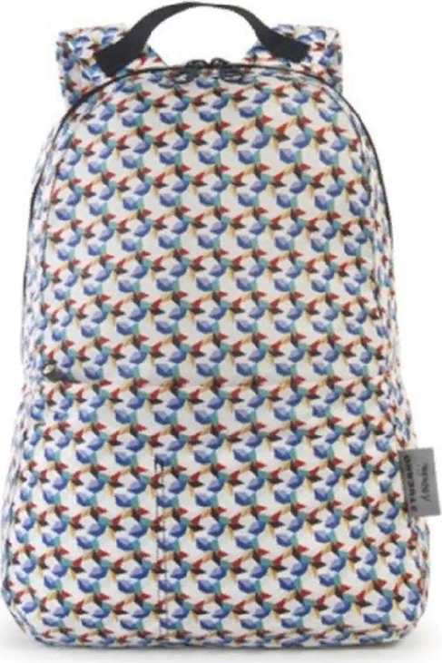 Tucano Compatto Mendini Packable Backpack, 15L Water-Repellent Nylon Bag, 30x44x20 cm, Lightweight Foldable Design with Trolley Strap and Front Pocket