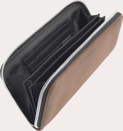 Tucano Sicuro Wallet, Water-Resistant Neoprene Slim Compact Wallet with RFID Protection, Zipper Closure, Coin Pocket, Wrist Strap, 165 x 100 x 24 mm
