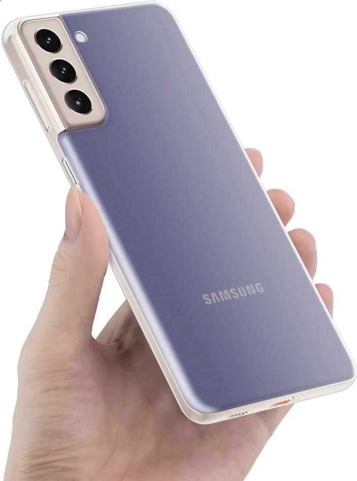 Husa Helmet TPU Transparenta pentru Samsung Galaxy S21, 6.2 inch, Protectie Shockproof Slim cu Margini Anti-alunecare si Ridicate pentru Ecran si Camera