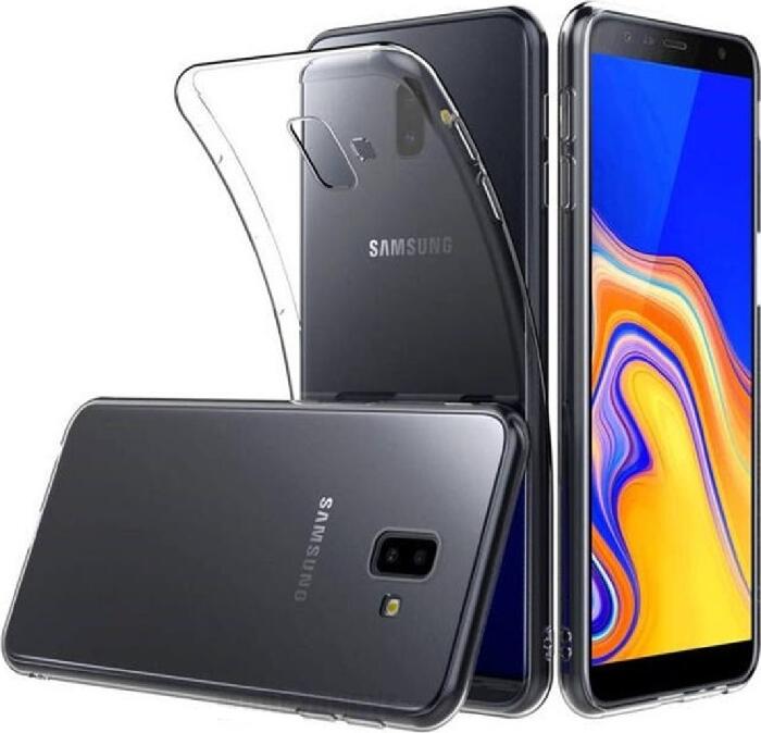 Чехол TPU Helmet для Samsung Galaxy J6 Plus, прозрачный противоударный гибкий кейс, устойчивый к царапинам, тонкий дизайн с противоскользящей текстурой