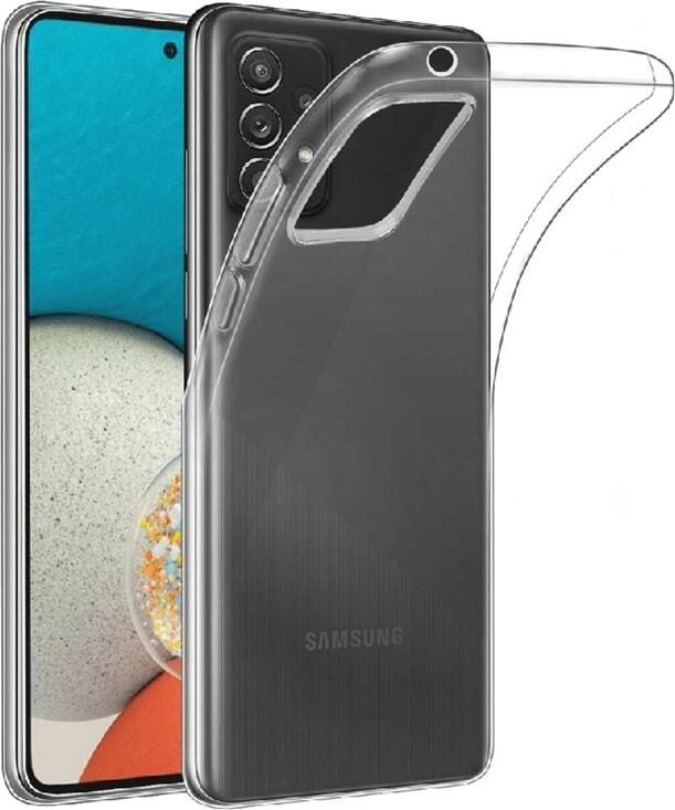 Helmet Case for Samsung Galaxy A72, Transparent TPU Soft Silicone Cover, Shock-Absorbent, Scratch-Resistant, Flexible Protective Case with Raised Edges