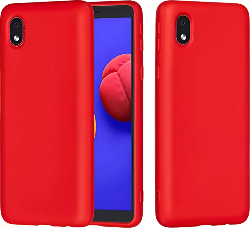Husa Helmet din TPU pentru Samsung Galaxy A01 Core, Protectie Shock-Absorbent si Anti-Zgarari, Design Minimalist cu Margini Ridicate si Textura Anti-Alunecare