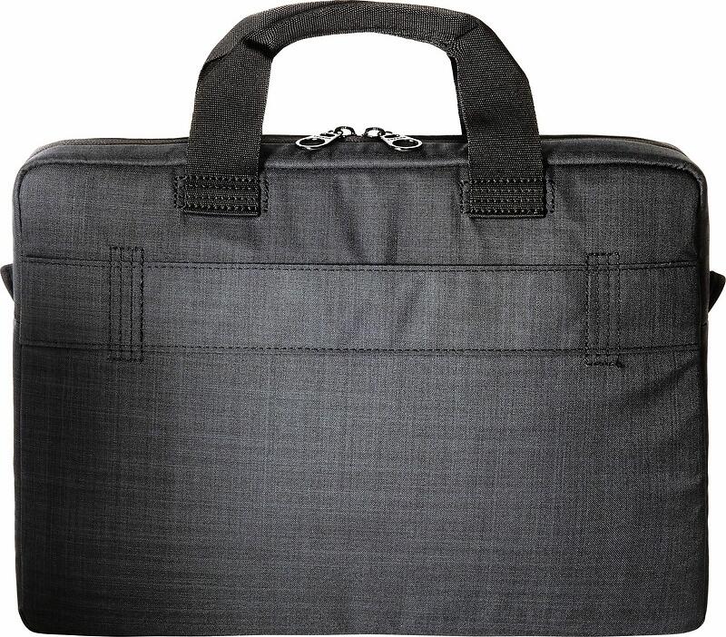 Geanta Laptop Tucano Svolta BSVO1314-G pentru 13-14 inch MacBook Pro, Nylon Rezistent la Apa, Captusala Microfibra, Curea Umar si Banda Trolley, Gri