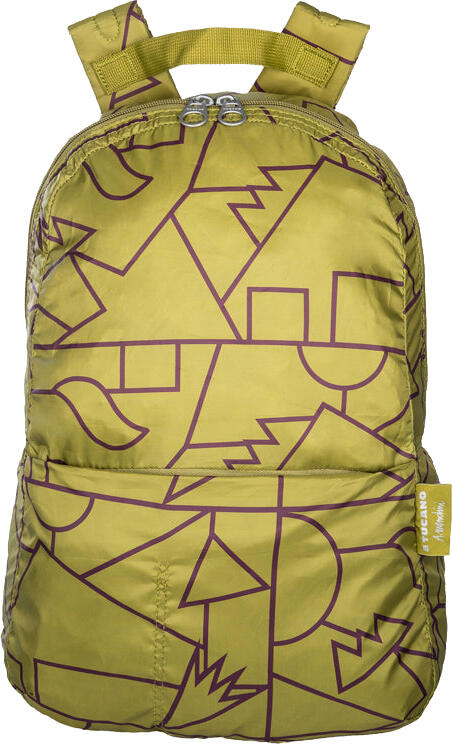 Tucano Compatto Mendini Packable Travel Backpack, 15L Water-Repellent Nylon, Foldable Design with Trolley Strap, 30 x 44 x 20 cm