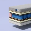 Almir EcoLatex Orthopedic Mattress, 160x200 cm, 24cm Height, Pocket Springs, Ecological Latex and Coconut Fiber, Dual-Sided Firmness, Hypoallergenic Jacquard Cover