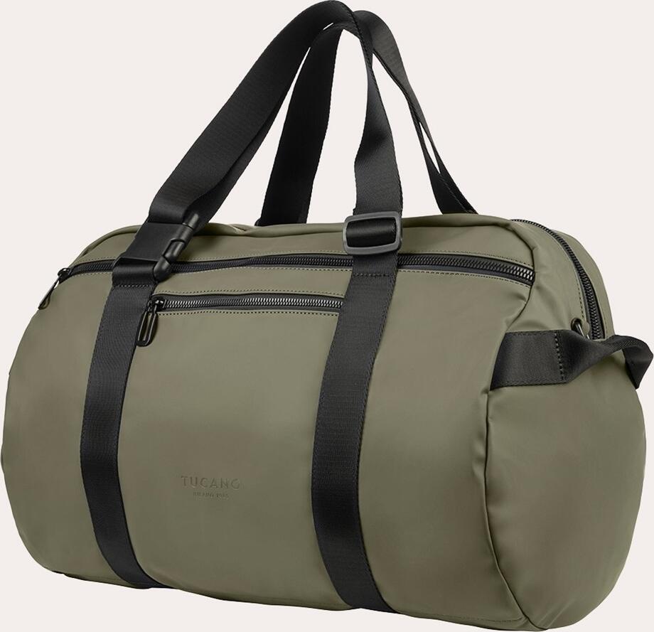 Tucano Gommo Weekender Convertible Holdall and Backpack, Water-Resistant Rubberized Polyurethane Travel Bag, 450 x 330 x 250 mm