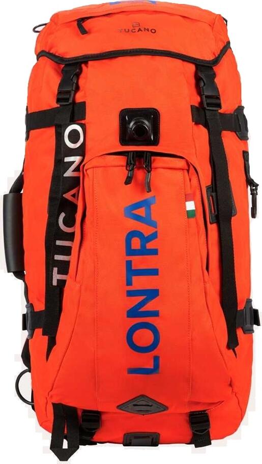 Tucano Lontra 2 BKLON2-XL Buoyant Waterproof Backpack 70L, Recycled Polyester, Floating Dry Bag with 40L and 2L Internal Bags, Safety Orange