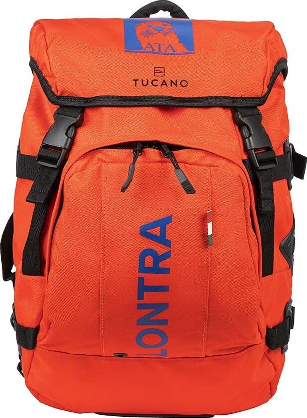 Rucsac de Voiaj Impermeabil si Plutitor Tucano Lontra 2 30L, Poliester 600D TPU, Cusaturi Termosudate, Portocaliu, Include Saci Etanche 15L si 2L