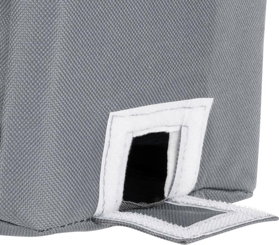 N'OVEEN LBB2 Thermal Lunch Bag for LB3xx and LB4xx Series, Aluminum Foil Insulation, Polyester, 16x17x23 cm, with Shoulder Strap and Pockets, Grey