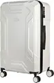 Tucano Iron Rigid M BTRIR-M-W Hard Shell Check-in Trolley, 72L Polycarbonate Suitcase, 4 Double 360 Rotating Wheels, TSA Lock, 41x67x28 cm