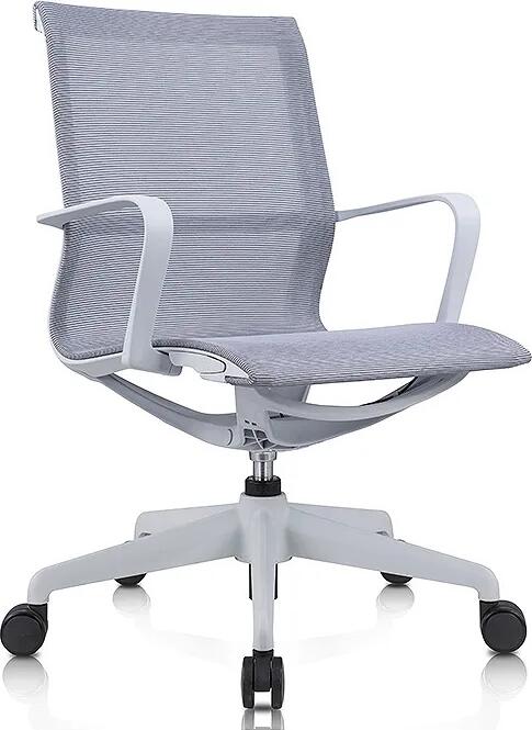 Herman Miller Setu Office Chair, Grey Nylon and Metal Frame, Kinematic Spine, Breathable Elastomer Back, 136 kg Capacity, 360 Degree Rotation