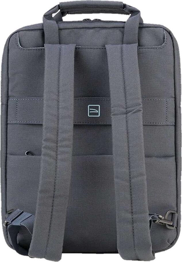 Tucano Work Out 4 Slim Laptop Backpack Briefcase Hybrid for 13-14 inch Laptops, Recycled Polyester, Padded Protection, Trolley Strap, Blue