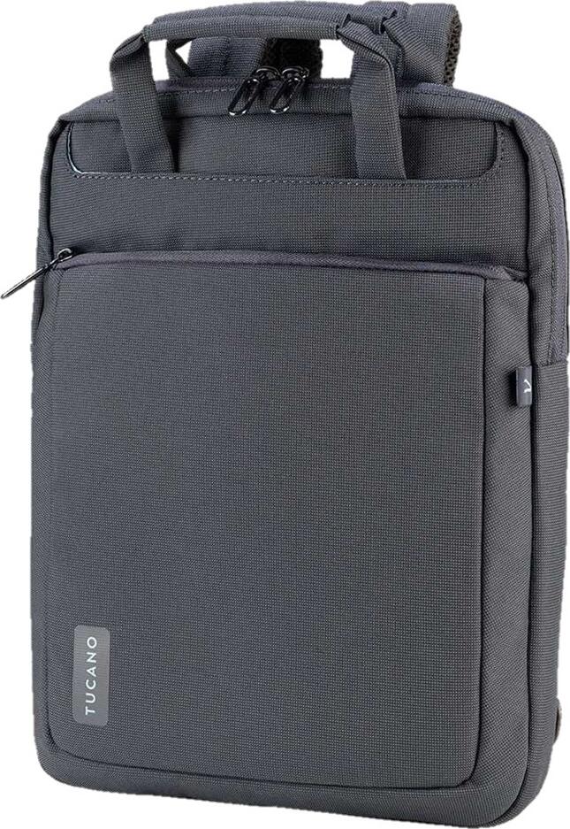 Tucano Work Out 4 Slim Laptop Backpack Briefcase Hybrid for 13-14 inch Laptops, Recycled Polyester, Padded Protection, Trolley Strap, Blue