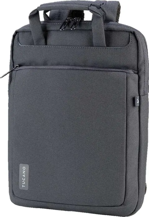 Tucano Work Out 4 Slim Laptop Backpack Briefcase Hybrid for 13-14 inch Laptops, Recycled Polyester, Padded Protection, Trolley Strap, Blue