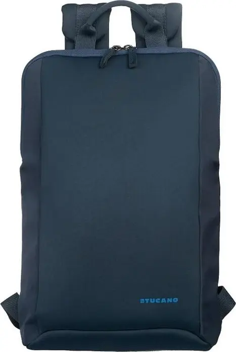 Tucano Flat Slim M BFLABK-M Laptop Bag for 13.0 inch Devices, Water-resistant Polyester, Padded Shoulder Straps, Front Pocket, Blue
