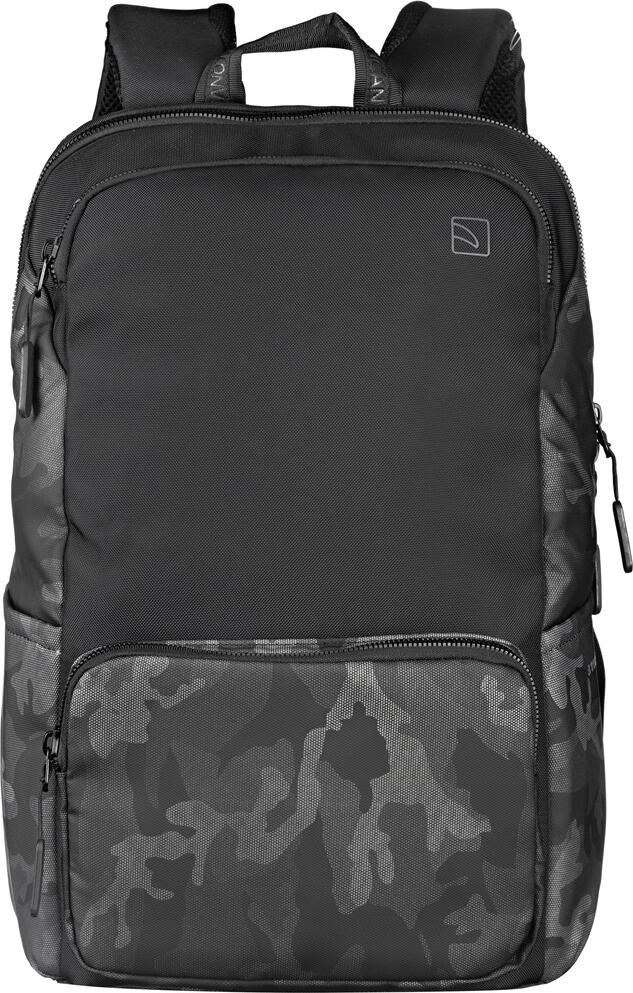 Tucano Terras Camouflage BKTER15-CAM-G Laptop Backpack for 15.6 inch Laptops and MacBook Pro 16, Water-Resistant Technical Polyester, Grey