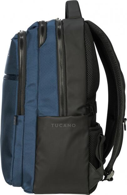 Tucano Marte Gravity AGS Laptop Backpack for 15.6 inch Laptops and MacBook Pro 16, rPET Recycled Fabric, Anti-Gravity System, Anti-Shock Base, Blue