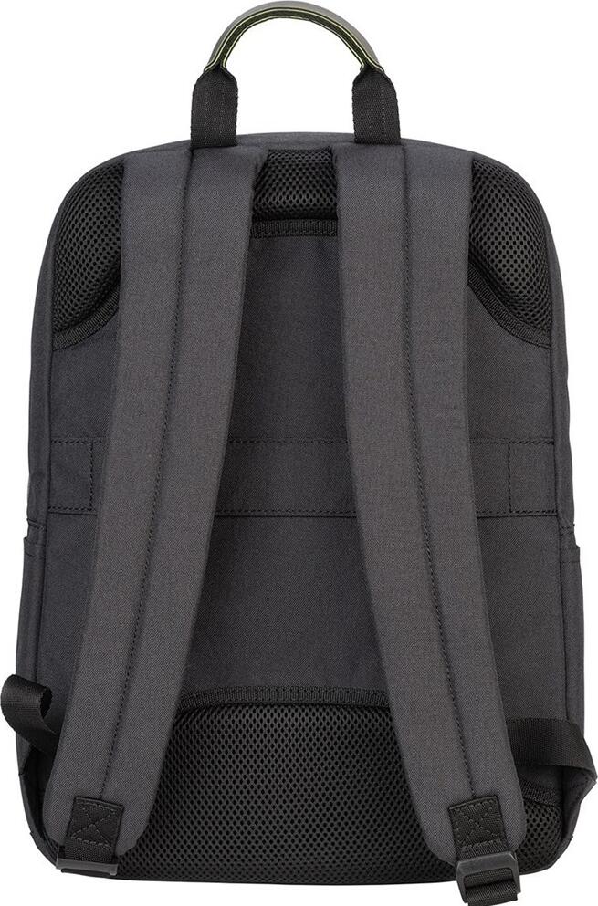 Rucsac Laptop Tucano Tlinea Global BKBTK2-B pentru 15.6 inch și MacBook Pro 16, din PET Reciclat, Rezistent la Apă, cu Curea de Trolley, Negru