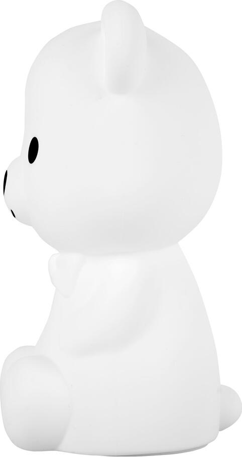 Cute Series Bear Silicone Night Light, Rechargeable LED Lamp with 1200mAh Battery, Soft-Touch Non-Toxic Silicone, Warm 3000K Diffused Light, USB Charging