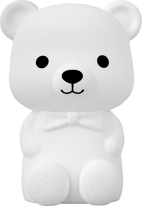 NO Brand Cute Series Bear Silicone Night Light, White