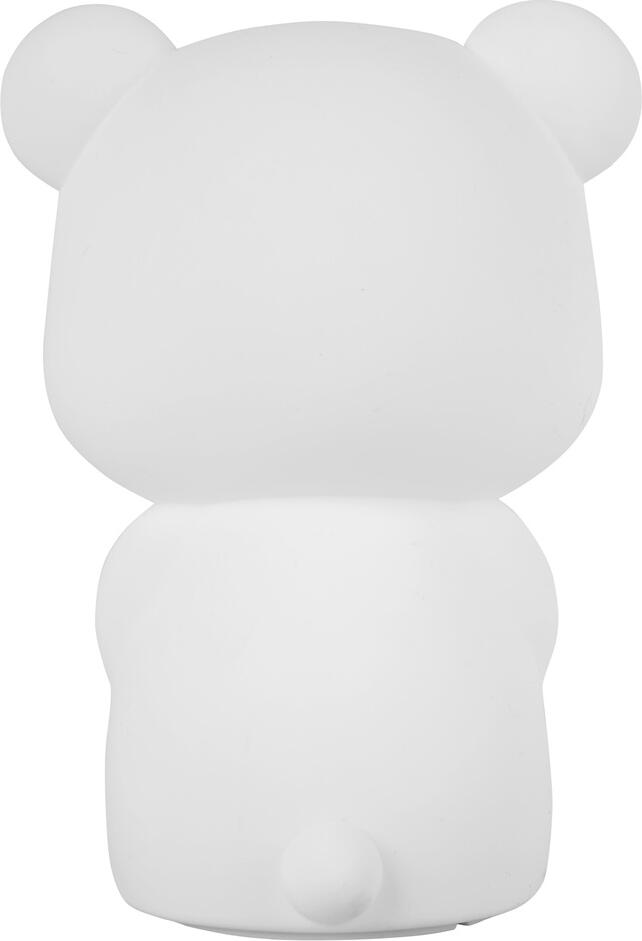 Cute Series Bear Silicone Night Light, Rechargeable LED Lamp with 1200mAh Battery, Soft-Touch Non-Toxic Silicone, Warm 3000K Diffused Light, USB Charging