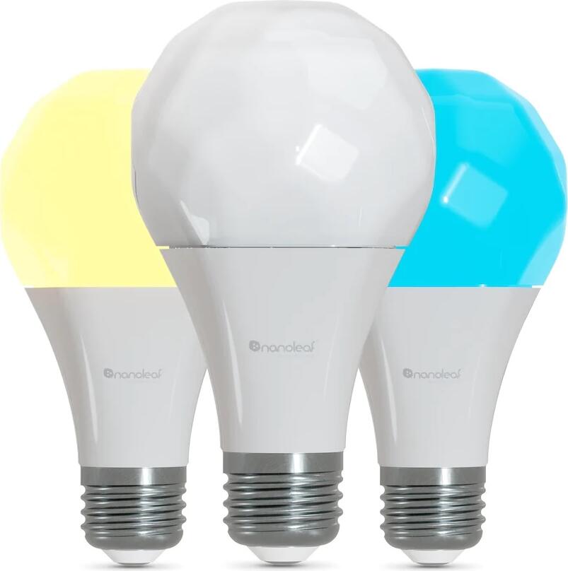Nanoleaf Essentials Smart A19 Bulb, E27 3 Pack