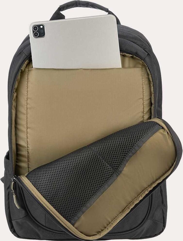 Рюкзак для ноутбука Tucano Bizip AGS 17 BKBZ17-AGS-BK до 17 дюймов и MacBook 16 дюймов, переработанный полиэстер, USB-порт, дождевик, черный