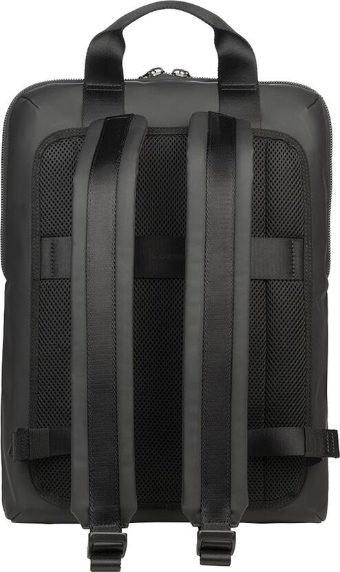 Рюкзак Tucano Gommo BKGOM15-B для ноутбуков до 15.6" и MacBook Pro 16", из каучукового полиуретана, водостойкий, с креплением к чемодану, черный