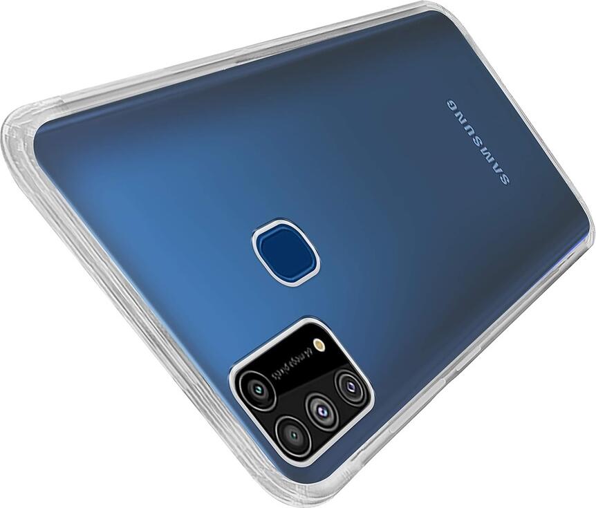 Чехол TPU Helmet для Samsung Galaxy M31, прозрачный противоударный защитный кейс, противоскользящий легкий корпус с приподнятыми краями
