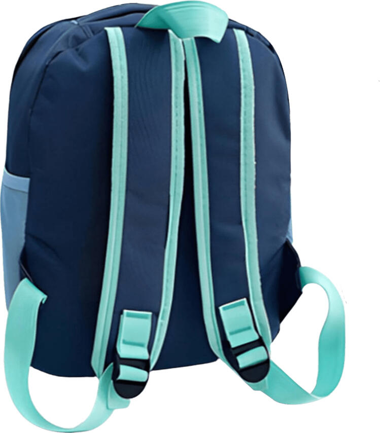 Rucsac Copii Rezistent la Apa cu Imprimeu Leu Albastru, Poliester de Inalta Calitate, 310x300x40mm, Curele Reglabile Imbatosite, Compartiment Principal si Buzunar