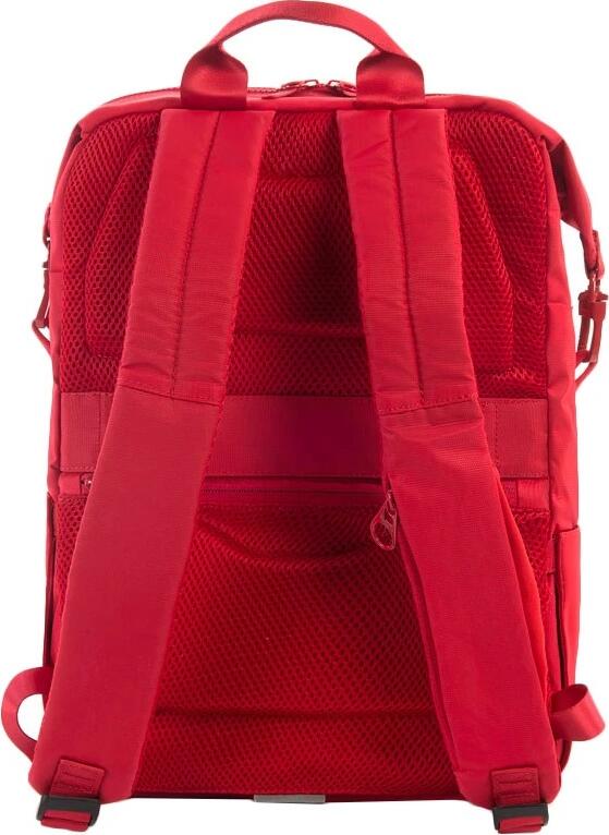 Tucano Modo Small Laptop Bag for 13 inch Laptops and Tablets, Water-Resistant Nylon Polyester Urban Backpack with Padded Compartment, Red