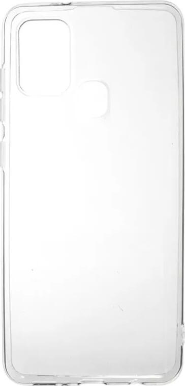 Helmet Case for Samsung Galaxy A21S, Clear Transparent TPU Shockproof Protective Cover, Slim Anti-Scratch Minimalist Case with Raised Edges