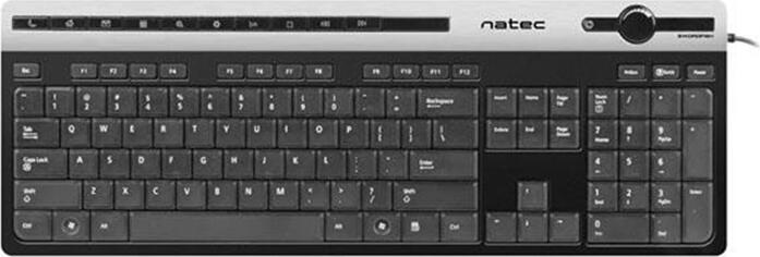 Natec Keyboard Swordfish Slim, US Layout